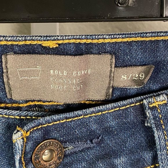 LEVIS Jeans Womens 29/8 Bold Curve Classic Boot Cut Denim Blue medium Wash Denim - Picture 7 of 12